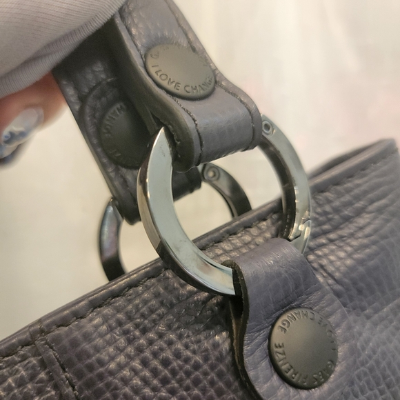 Gabs Leather Tote Navy Blue NWOT - Picture 16 of 16